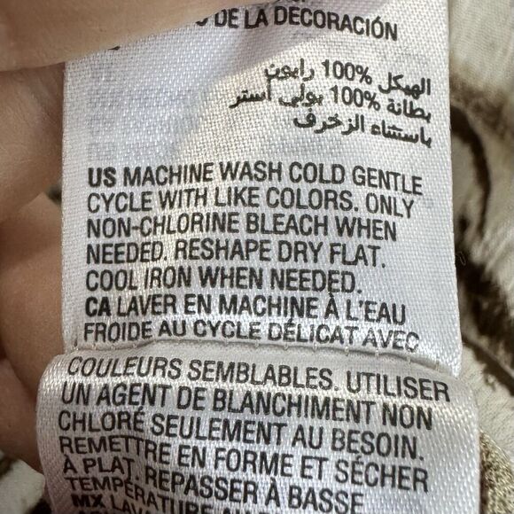 INC Babydoll Tunic Dress Small Beige Flared Sleeve Crochet Fairy Forest Boho Y2K - Picture 9 of 9